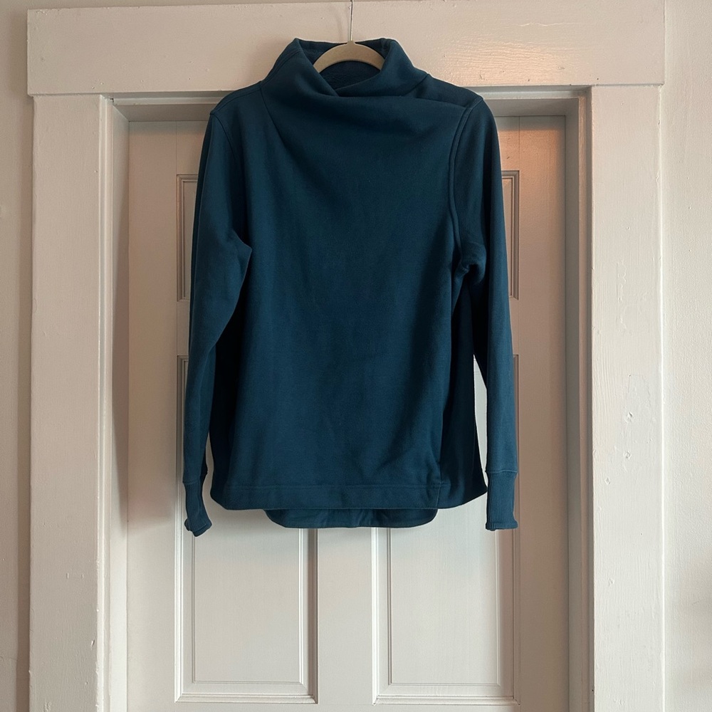 Teal Long Sleeve Turtleneck Top